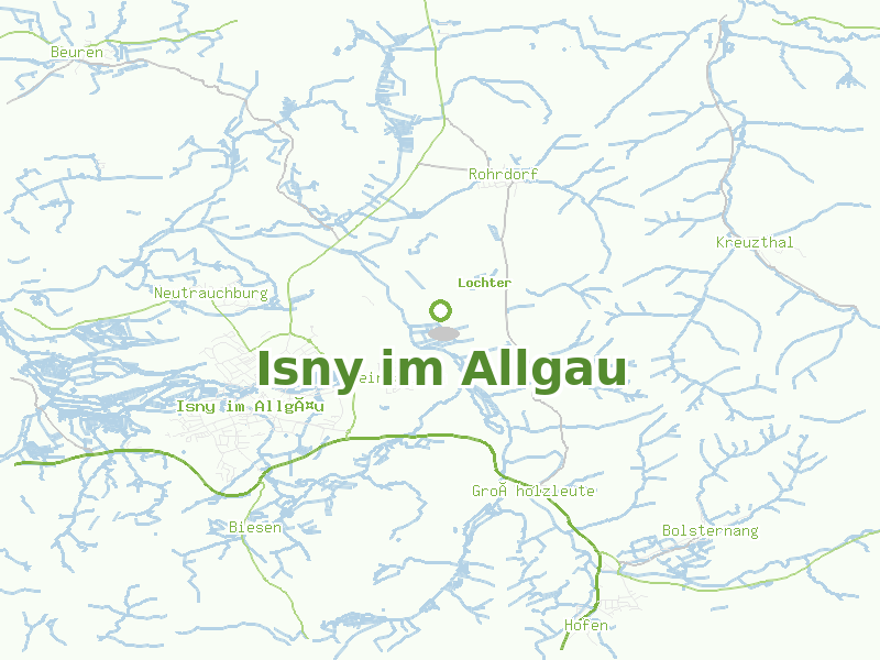 Karte von Isny im Allgau
