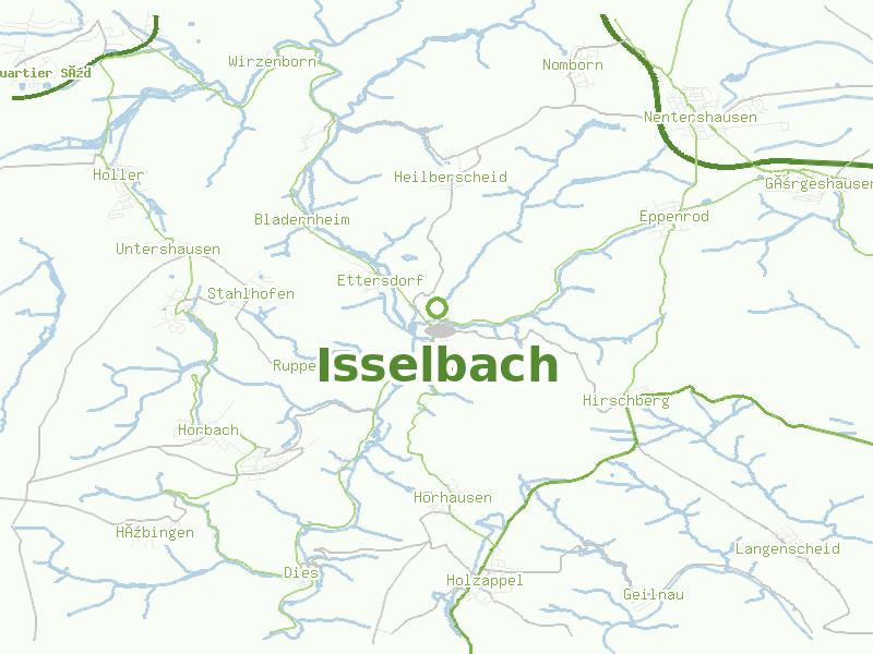 Karte von Isselbach