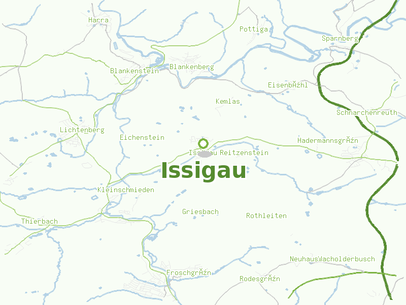 Karte von Issigau
