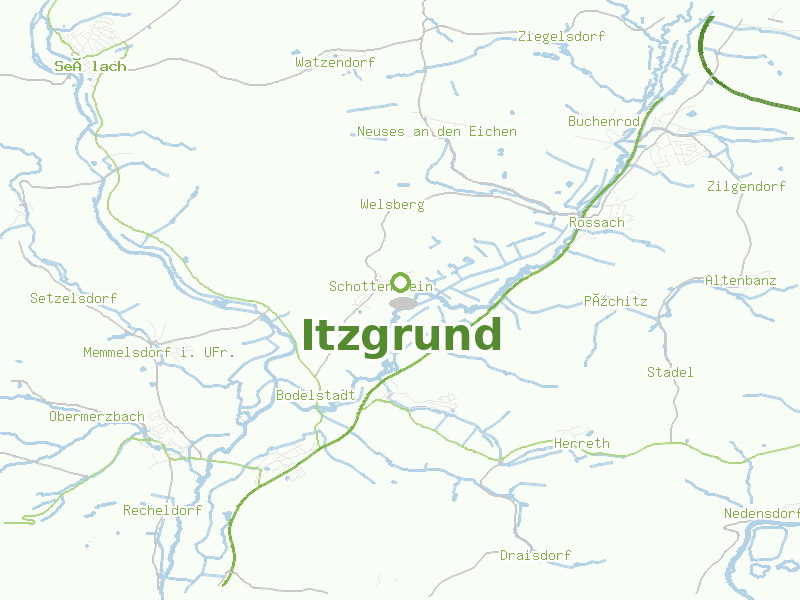 Karte von Itzgrund