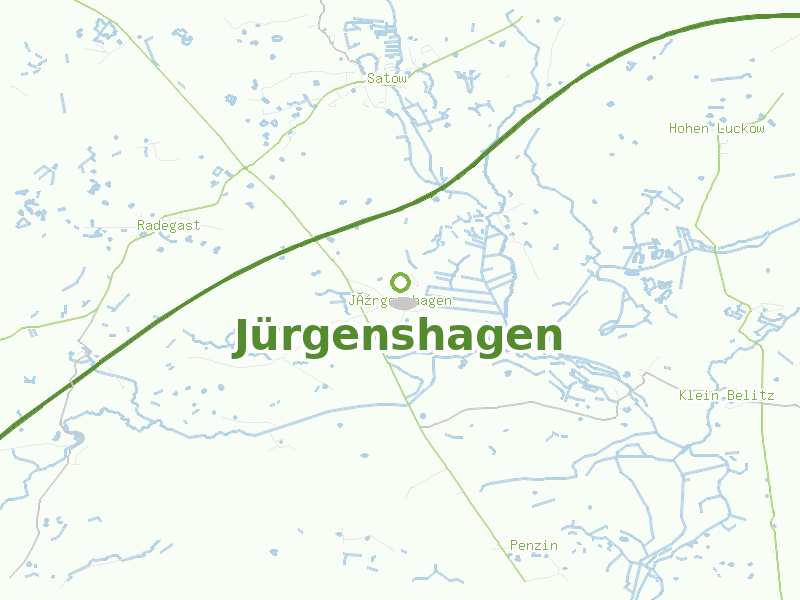 Karte von Jürgenshagen