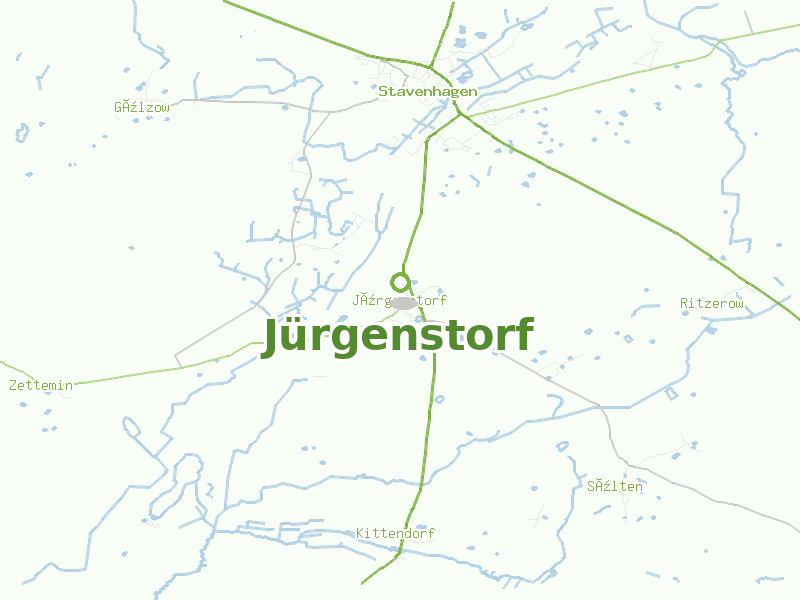 Karte von Jürgenstorf