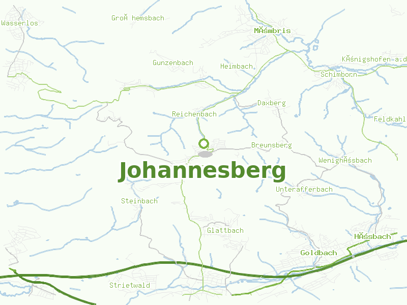 Karte von Johannesberg