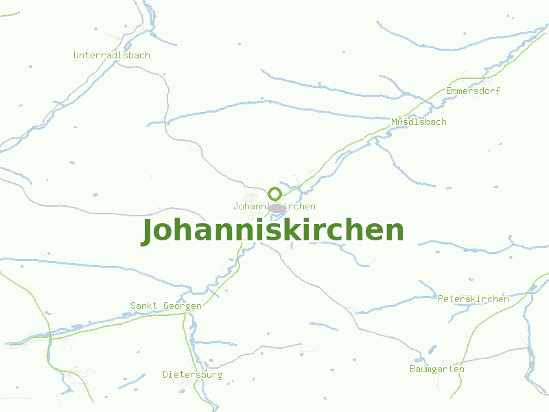 Karte von Johanniskirchen