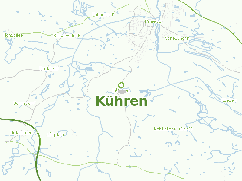 Karte von Kühren