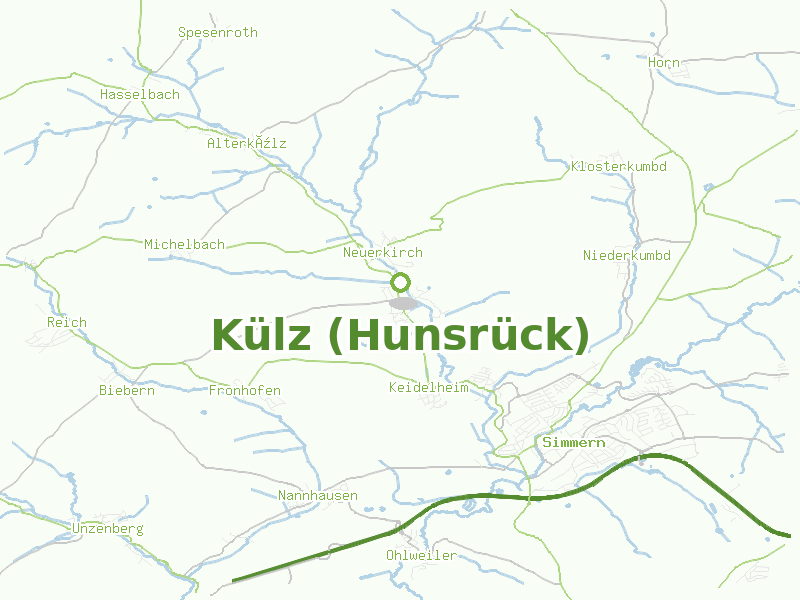 Karte von Külz (Hunsrück)