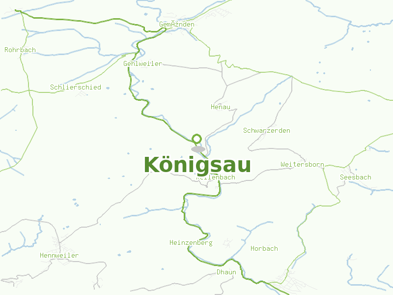 Karte von Königsau