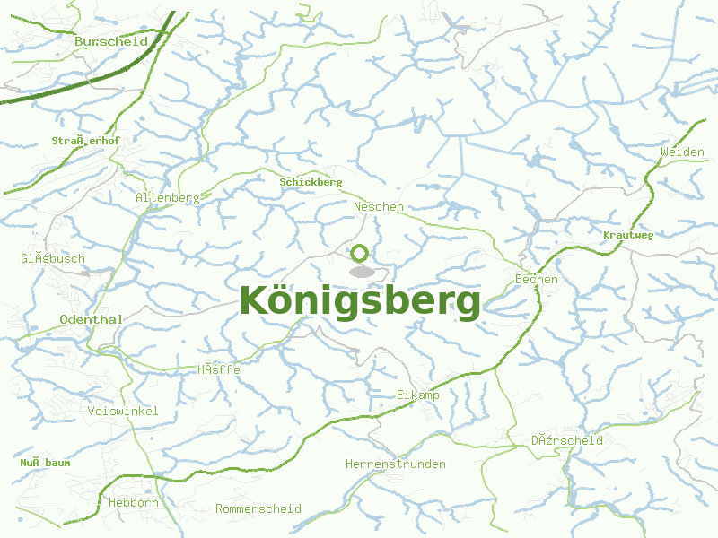Karte von Königsberg