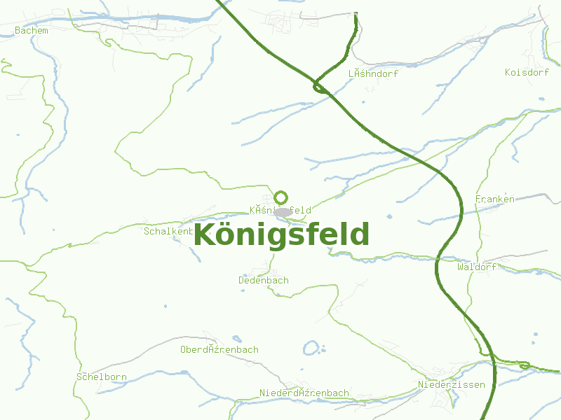 Karte von Königsfeld