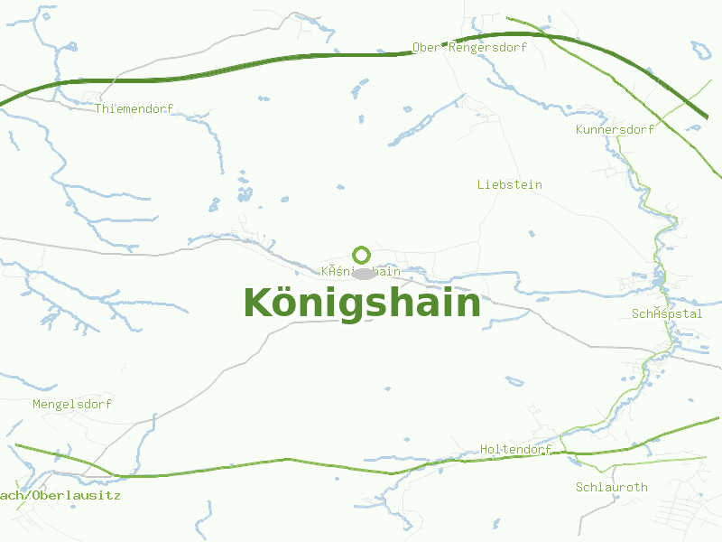 Karte von Königshain
