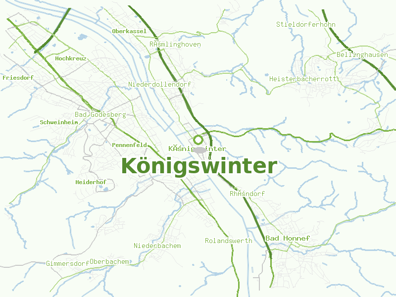 Karte von Königswinter