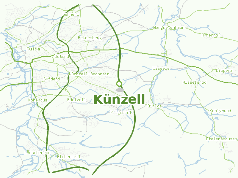 Karte von Künzell