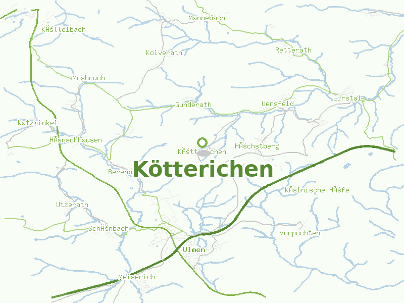 Karte von Kötterichen