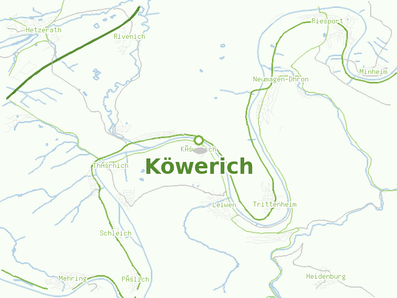 Karte von Köwerich
