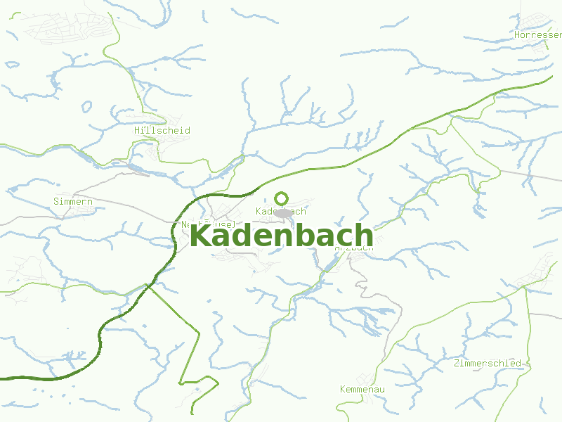 Karte von Kadenbach
