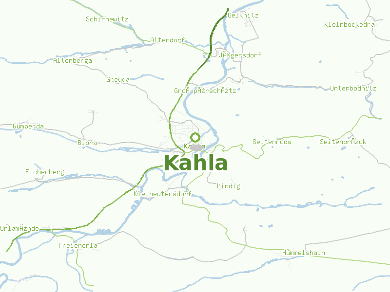 Karte von Kahla