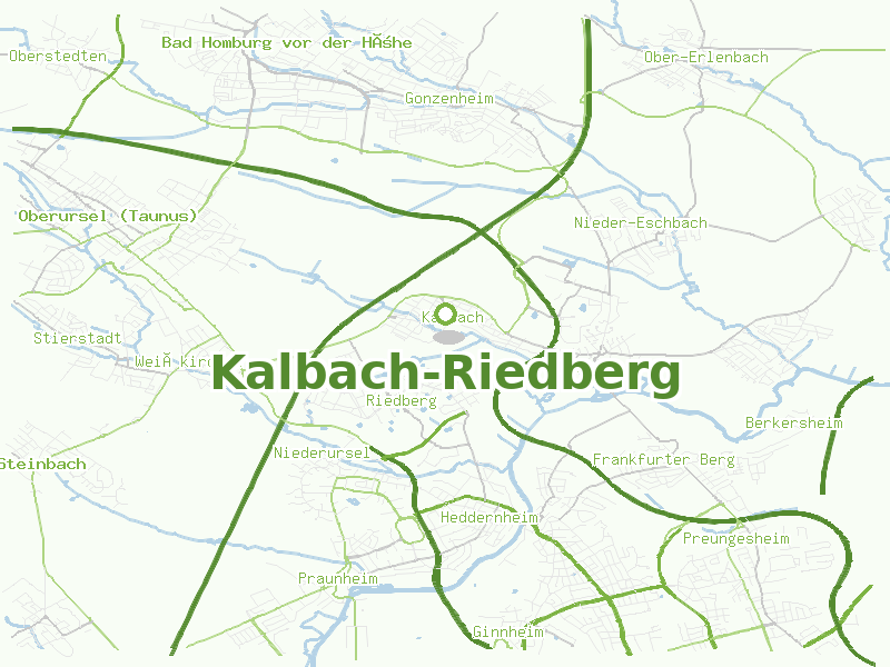 Karte von Kalbach-Riedberg