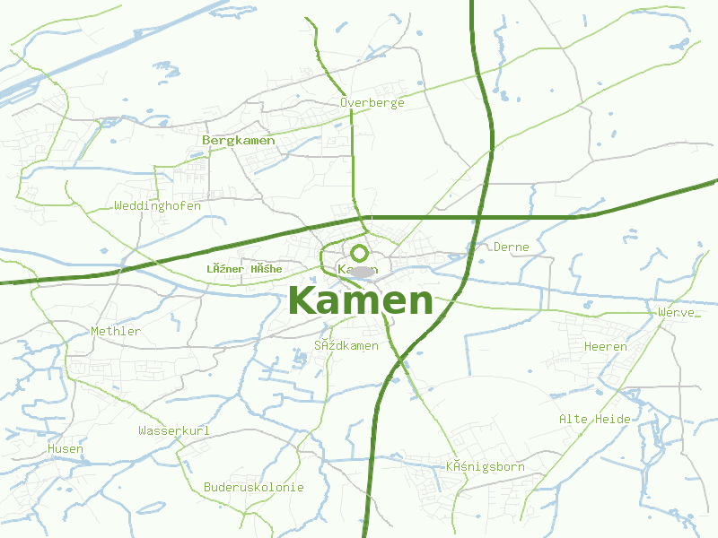 Karte von Kamen