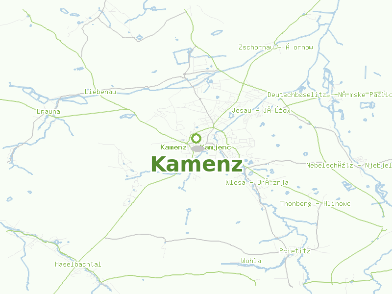 Karte von Kamenz