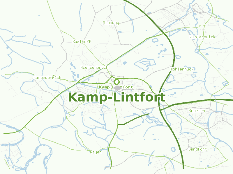 Karte von Kamp-Lintfort
