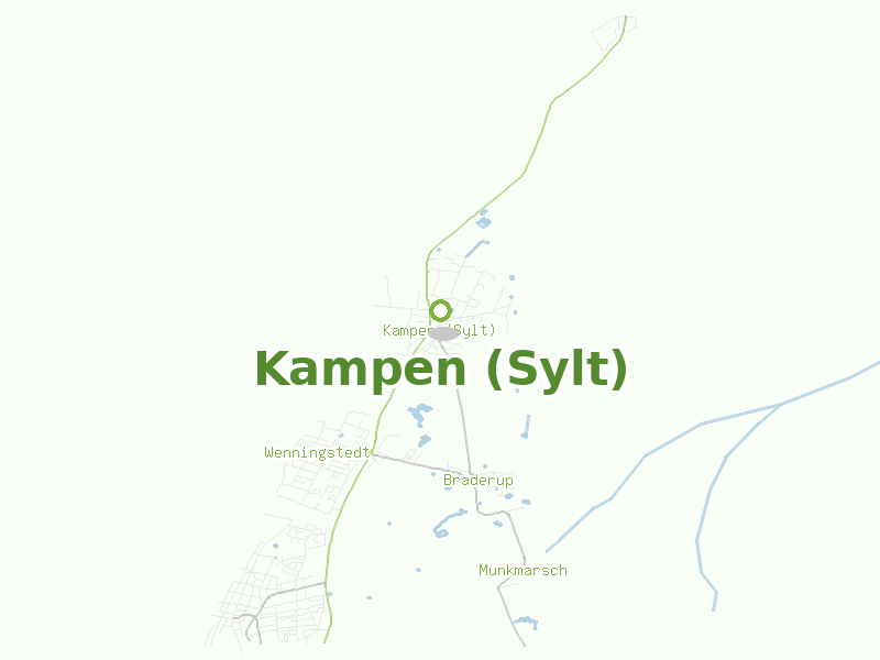 Karte von Kampen (Sylt)