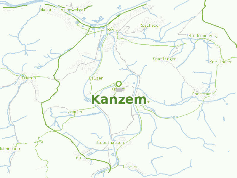 Karte von Kanzem