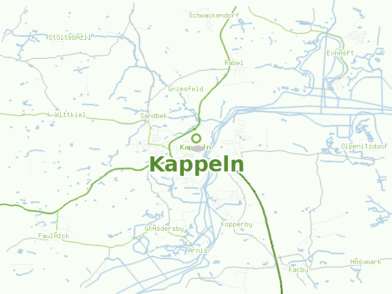 Karte von Kappeln