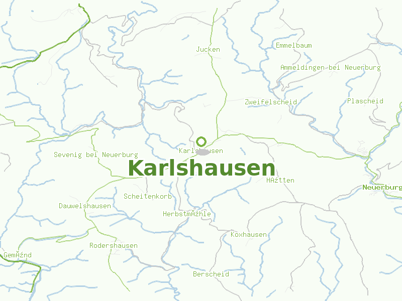 Karte von Karlshausen