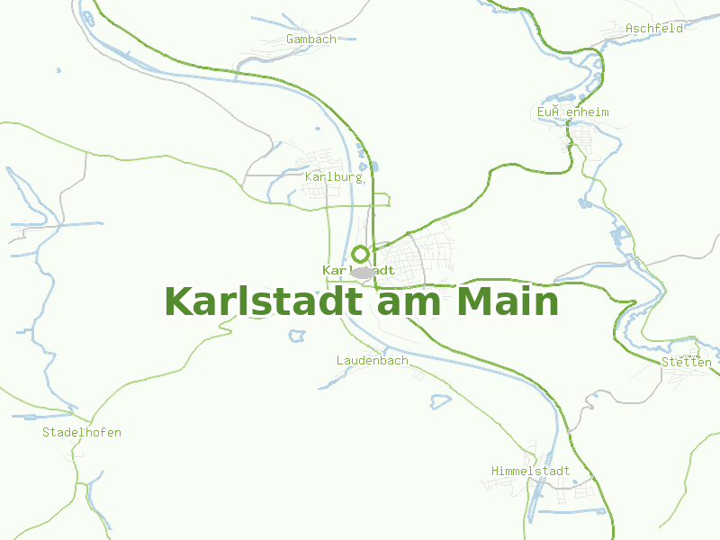Karte von Karlstadt am Main
