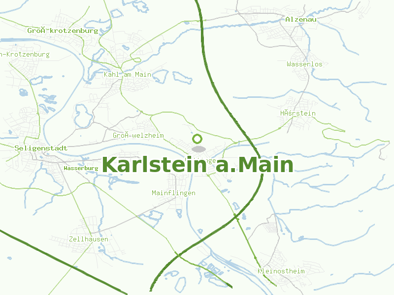 Karte von Karlstein a.Main