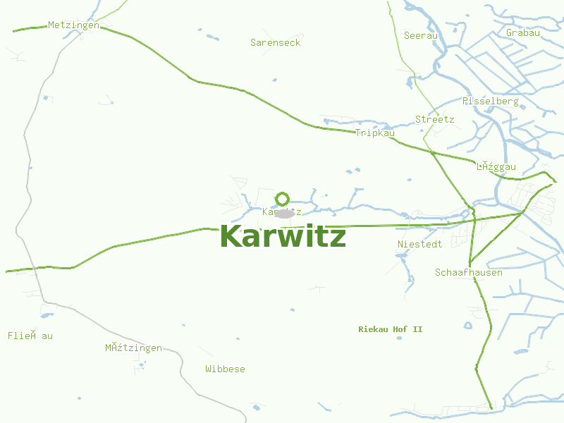Karte von Karwitz