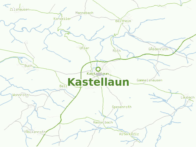 Karte von Kastellaun