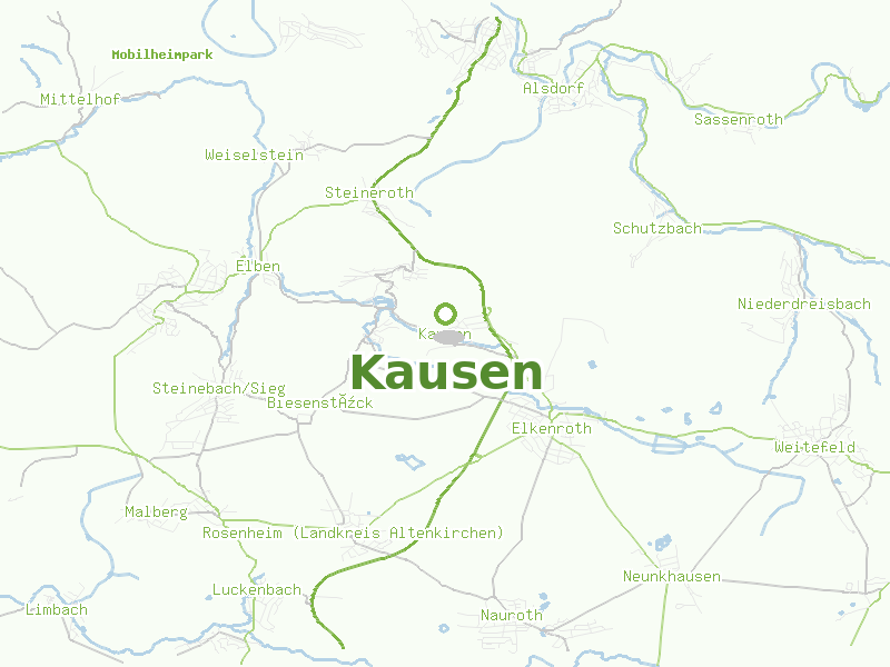 Karte von Kausen