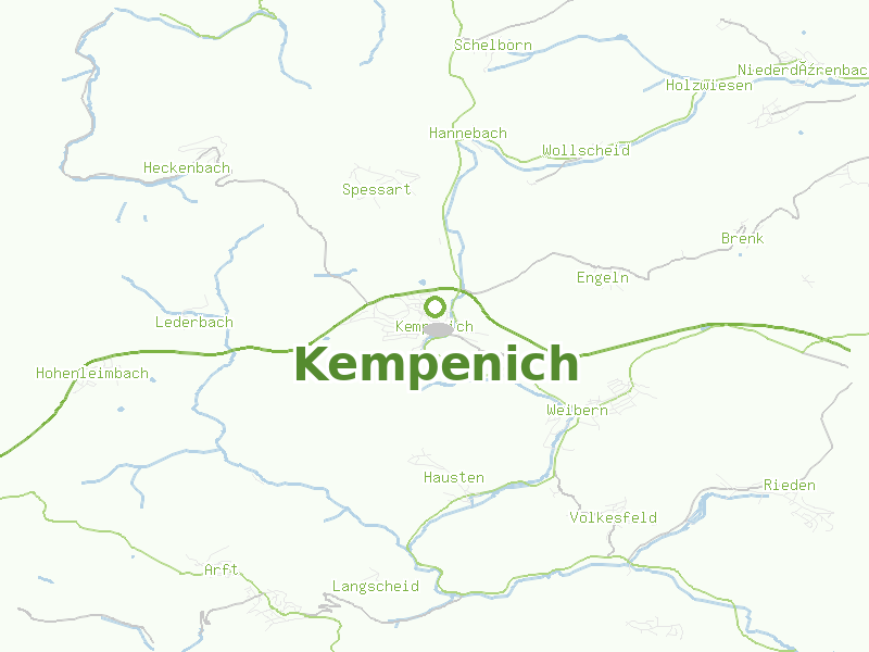 Karte von Kempenich
