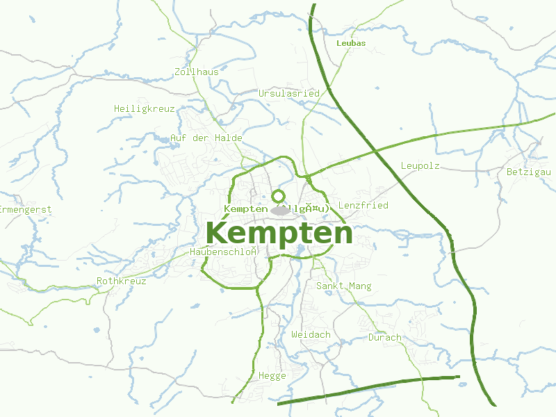 Karte von Kempten