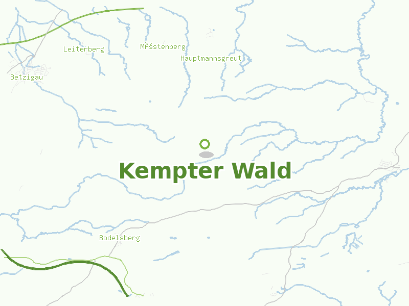Karte von Kempter Wald