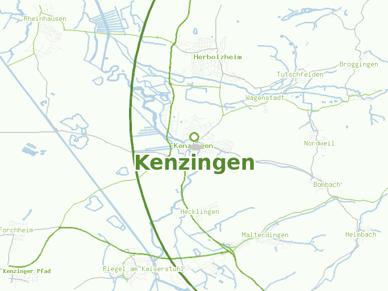 Karte von Kenzingen