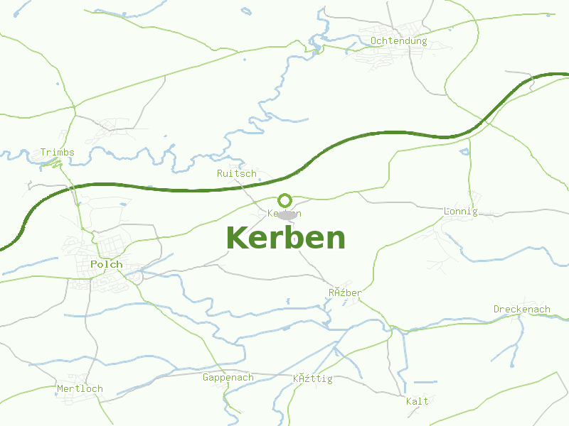 Karte von Kerben