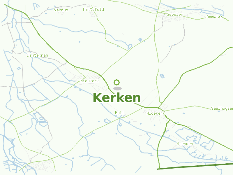 Karte von Kerken