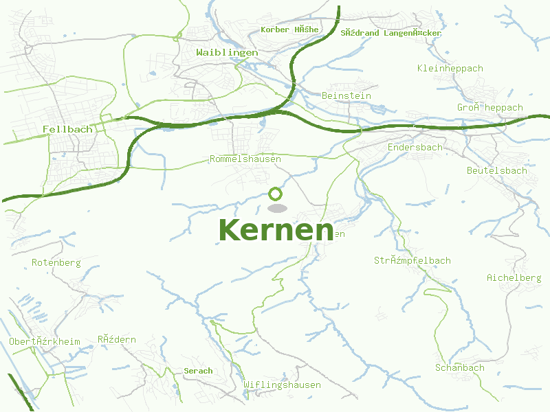 Karte von Kernen