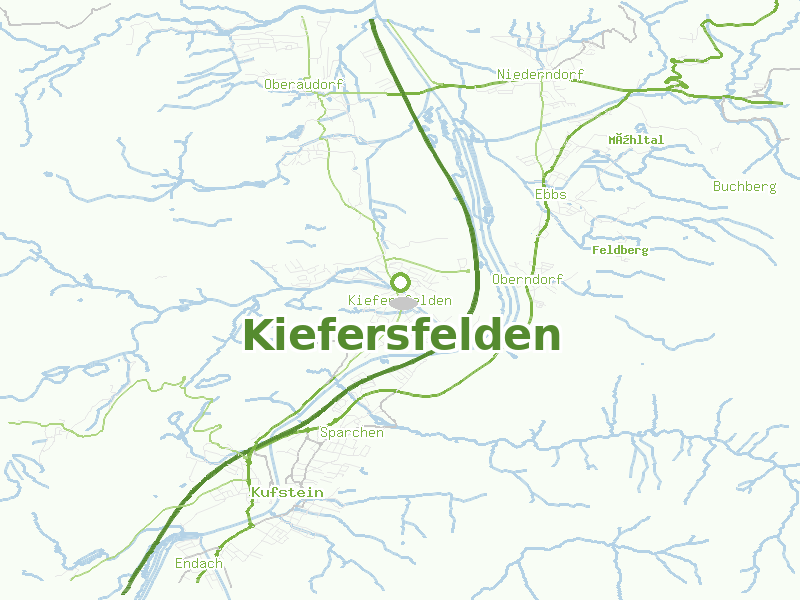Karte von Kiefersfelden