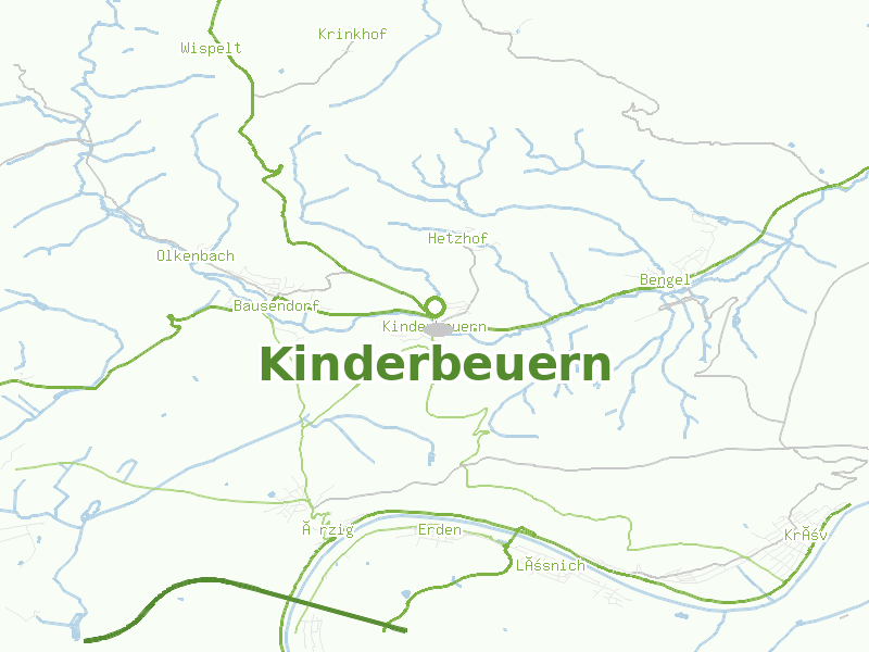 Karte von Kinderbeuern