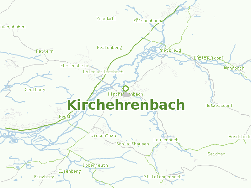 Karte von Kirchehrenbach