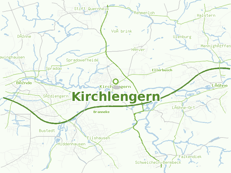 Karte von Kirchlengern