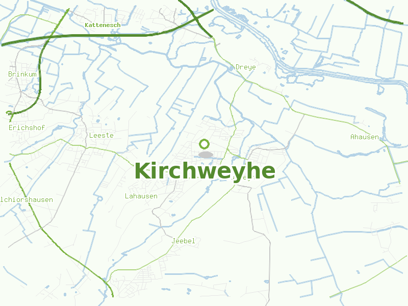 Karte von Kirchweyhe