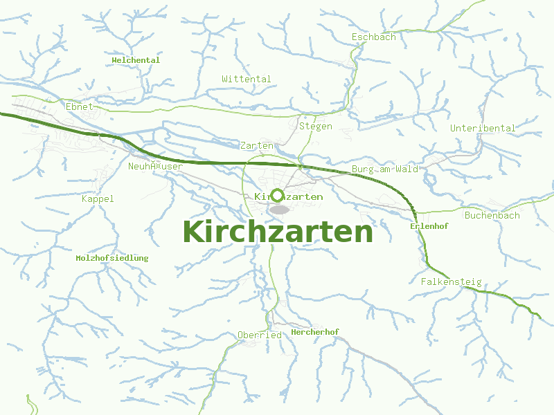 Karte von Kirchzarten