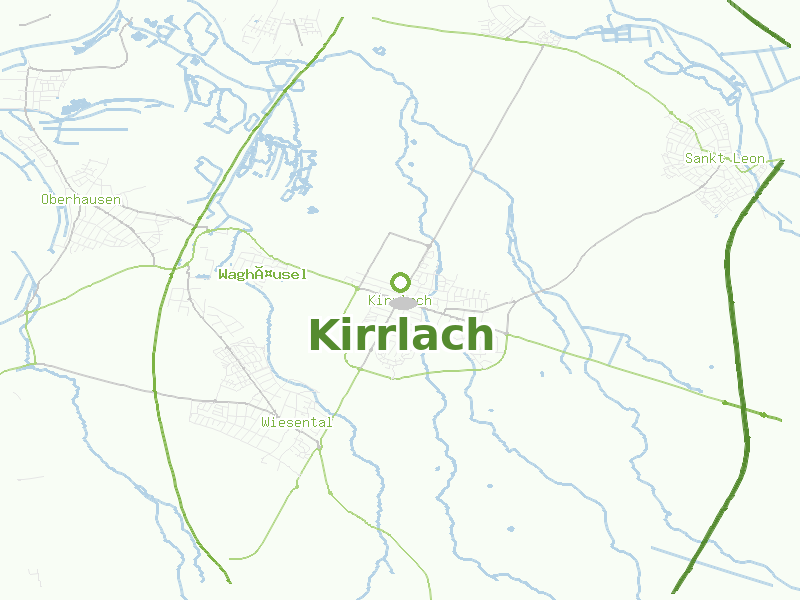 Karte von Kirrlach