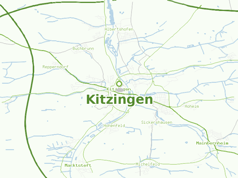 Karte von Kitzingen