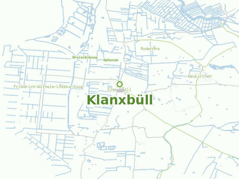 Karte von Klanxbüll