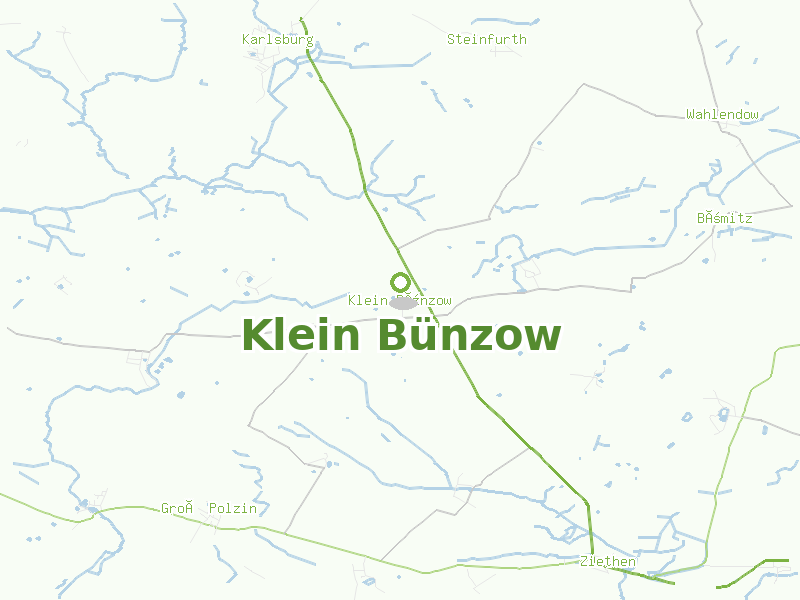Karte von Klein Bünzow